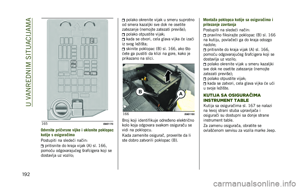 JEEP RENEGADE 2020  Knjižica za upotrebu i održavanje (in Serbian) ����)�;�,�0�4�:�,�@�=��$�@�>��;��@��;�=�;
��� �?�P�3
��?��?�J�J�I�1
�%����
��� ��������
� ��� �� � �
��!��
��� ����!���	�
��
��� � � ����#�
��	���