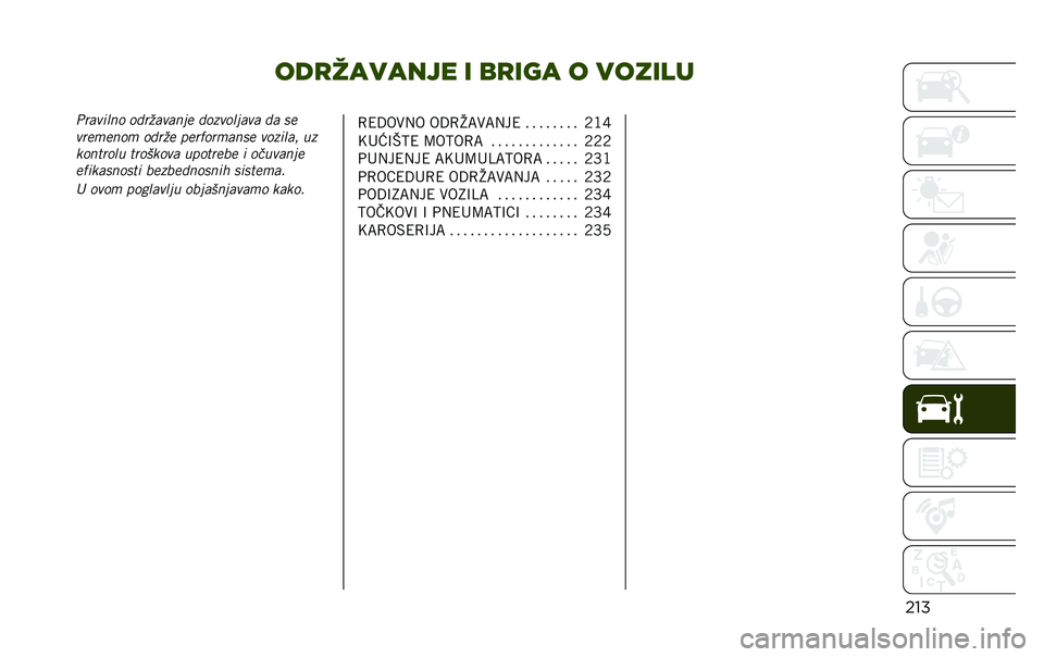 JEEP RENEGADE 2020  Knjižica za upotrebu i održavanje (in Serbian) ���
������� � ��
��� � ������
�������
���� ������
����
 ����
�����
� �� ��

�
��
��
��� �����
 ��
���������
 �
������ ��
��