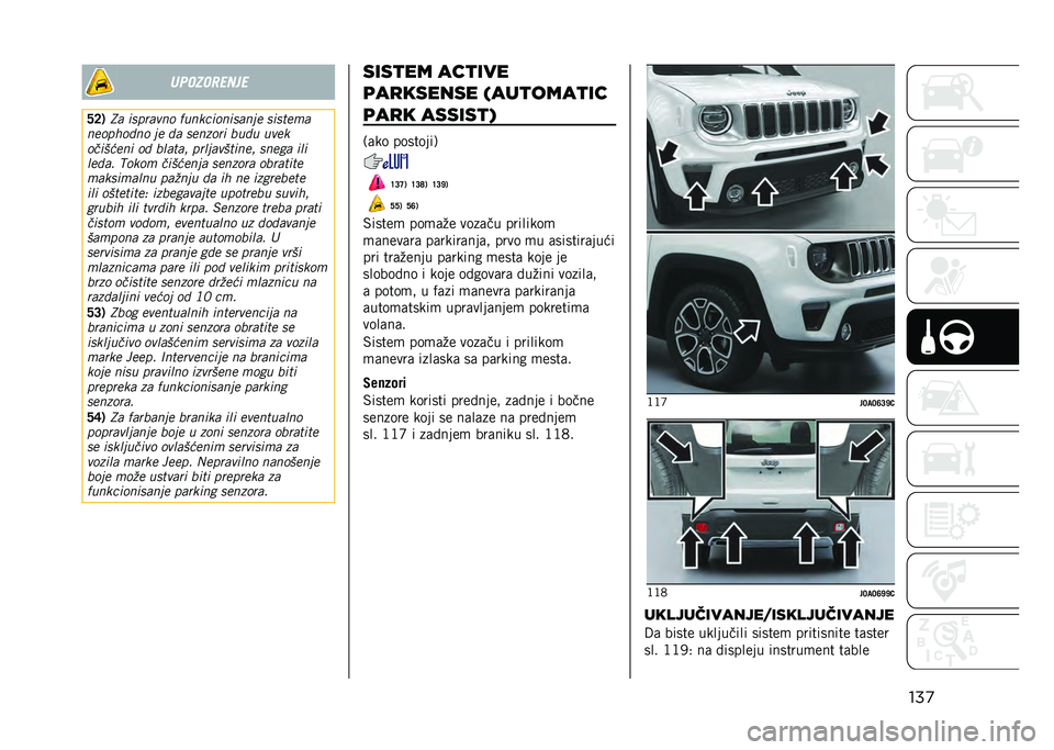 JEEP RENEGADE 2021  Knjižica za upotrebu i održavanje (in Serbian) ���
�	��
��
�����
�L�@�. �� ��	������ �(���������	���
� �	��	�
���
�����!���� �
� �� �	������ ���� ����
�������� �� ����
�� ��