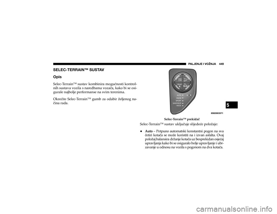JEEP CHEROKEE 2020  Knjižica s uputama za uporabu i održavanje (in Croatian) 5
�7�(�3�1�,�5�1�,��0��=�6�ù�5�1�(������� 
 �6�W�P�Z 
�6�H�O�H�F��7�H�U�U�D�L�Q�Œ��V�X�V�W�D�Y��N�R�P�E�L�Q�L�U�D��P�R�J�X�þ�Q�R�V�W�L��N�R�Q�W�U�R�O
#
�Q�L�K��V�X�V�W�D�Y�D��Y�R�]�L