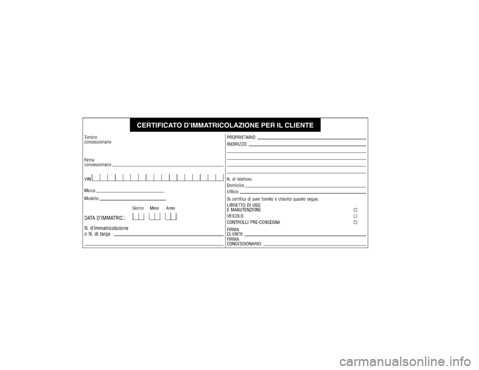 JEEP GRAND CHEROKEE 2016 Libretto Uso Manutenzione (in Italian) JEEP GRAND CHEROKEE 2016 Libretto Uso Manutenzione (in Italian)