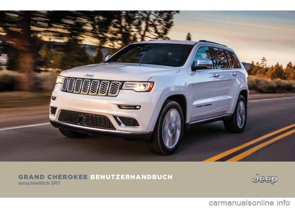 JEEP GRAND CHEROKEE 2018  Betriebsanleitung (in German) 