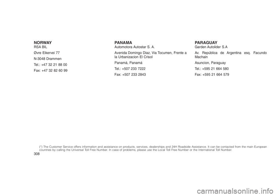 JEEP PATRIOT 2019 Owner handbook (in English) NORWAYRSA BIL
Øvre Eikervei 77
N-3048 Drammen
Tel.: +47 32 21 88 00
Fax: +47 32 82 60 99PANAMAAutomotora Autostar S. A.
Avenida Domingo Diaz, Via Tocumen, Frente a
la Urbanizacion El Crisol
Panamá, JEEP PATRIOT 2019 Owner handbook (in English) NORWAYRSA BIL
Øvre Eikervei 77
N-3048 Drammen
Tel.: +47 32 21 88 00
Fax: +47 32 82 60 99PANAMAAutomotora Autostar S. A.
Avenida Domingo Diaz, Via Tocumen, Frente a
la Urbanizacion El Crisol
Panamá,