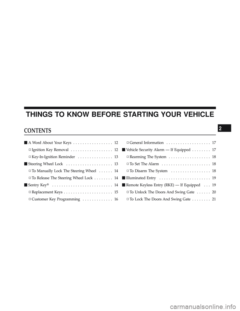 JEEP WRANGLER UNLIMITED 2009 User Guide 