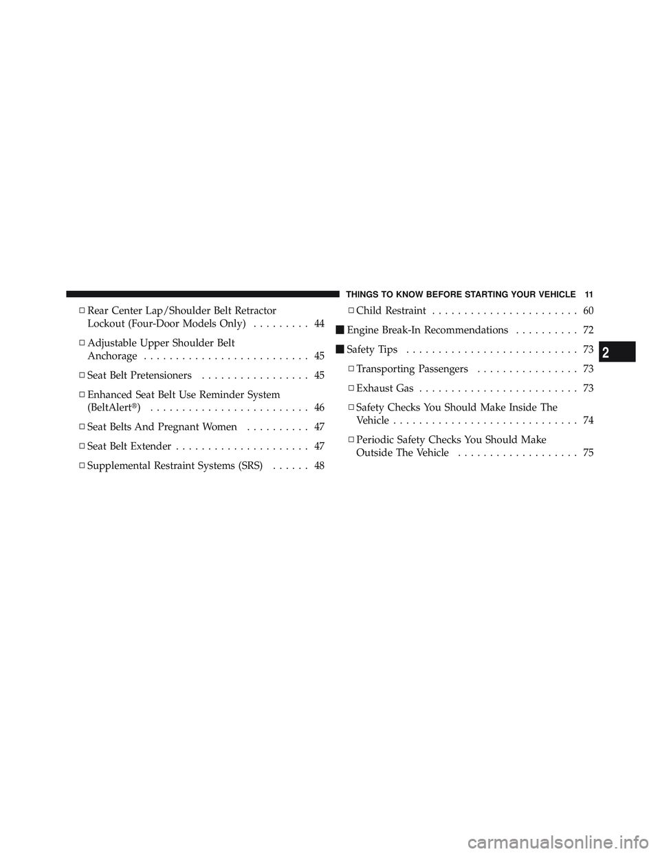 JEEP WRANGLER UNLIMITED 2009 User Guide 