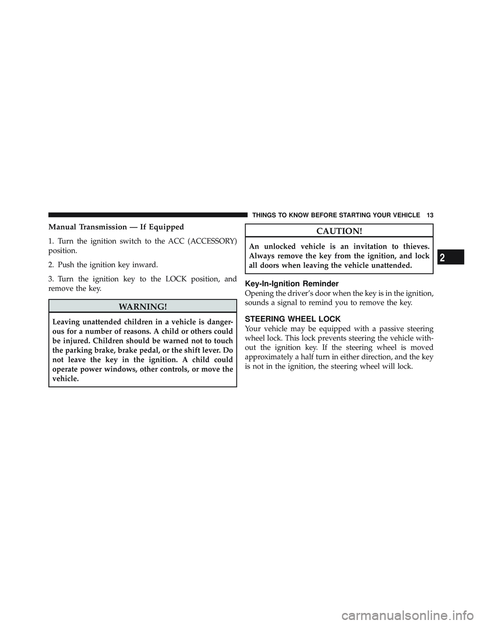 JEEP WRANGLER UNLIMITED 2009 User Guide 