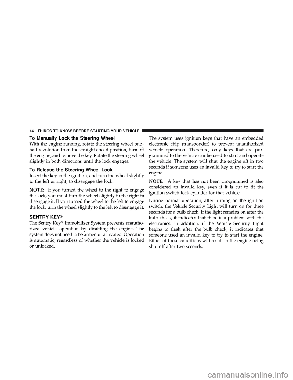 JEEP WRANGLER UNLIMITED 2009 User Guide 