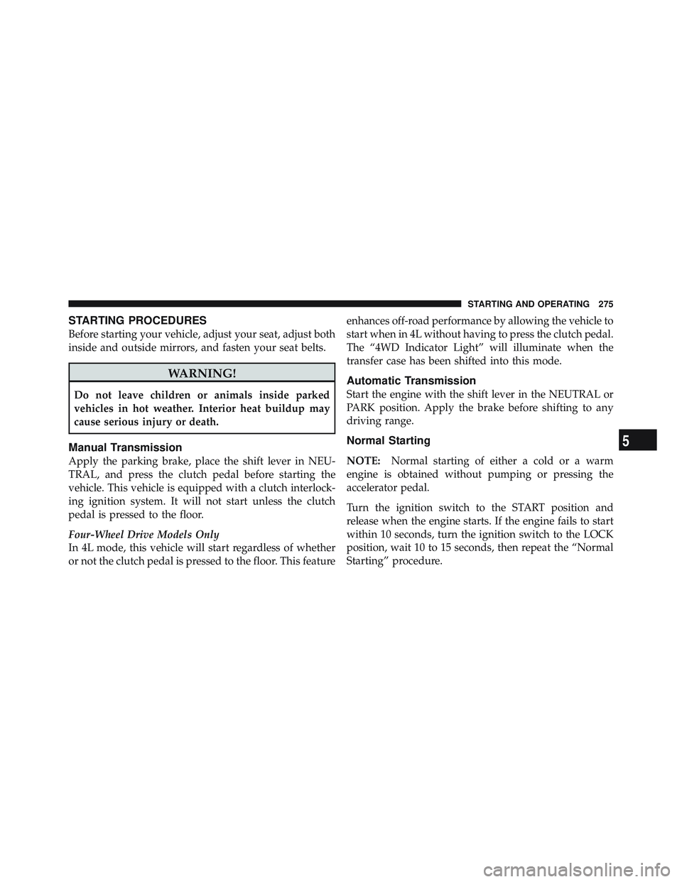 JEEP WRANGLER UNLIMITED 2009 Owners Manual JEEP WRANGLER UNLIMITED 2009 Owners Manual