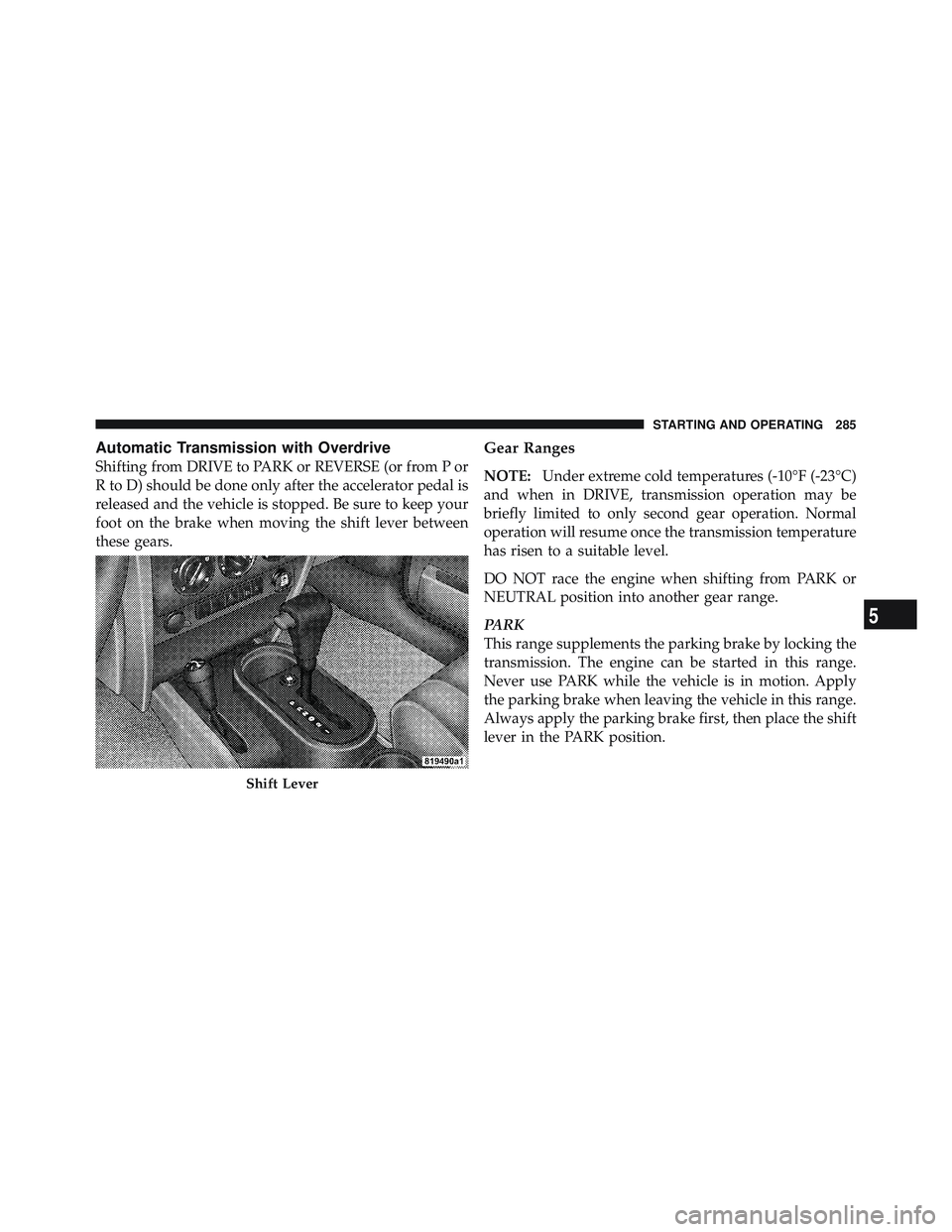 JEEP WRANGLER UNLIMITED 2009  Owners Manual 