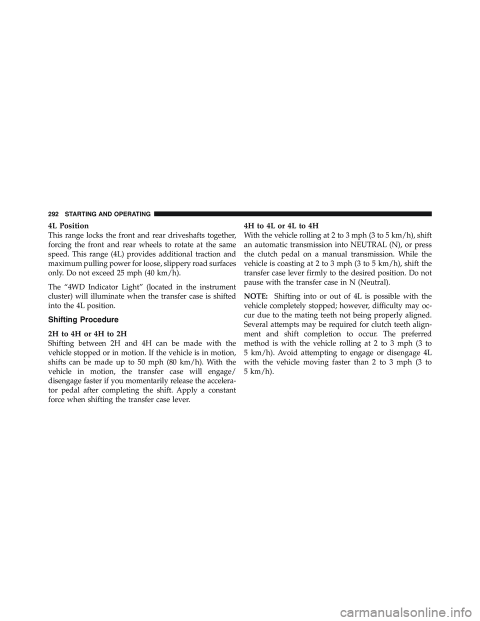 JEEP WRANGLER UNLIMITED 2009  Owners Manual 