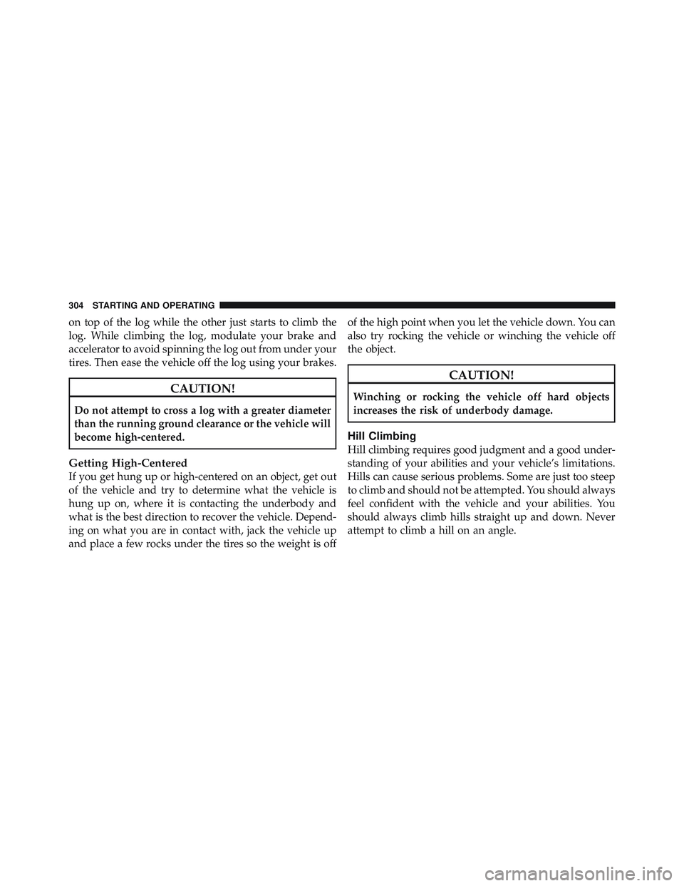 JEEP WRANGLER UNLIMITED 2009  Owners Manual 