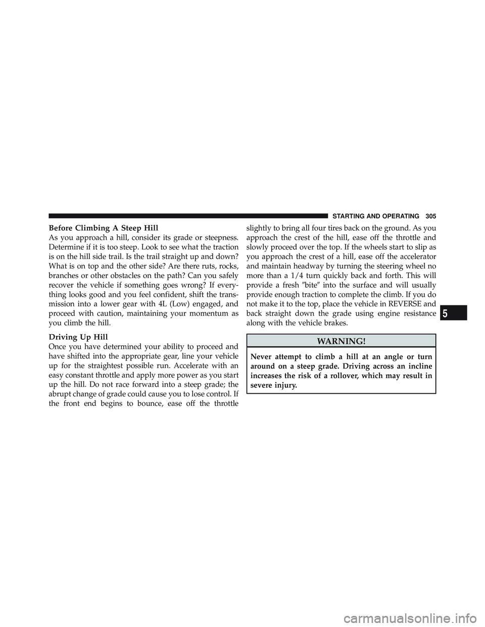 JEEP WRANGLER UNLIMITED 2009  Owners Manual 