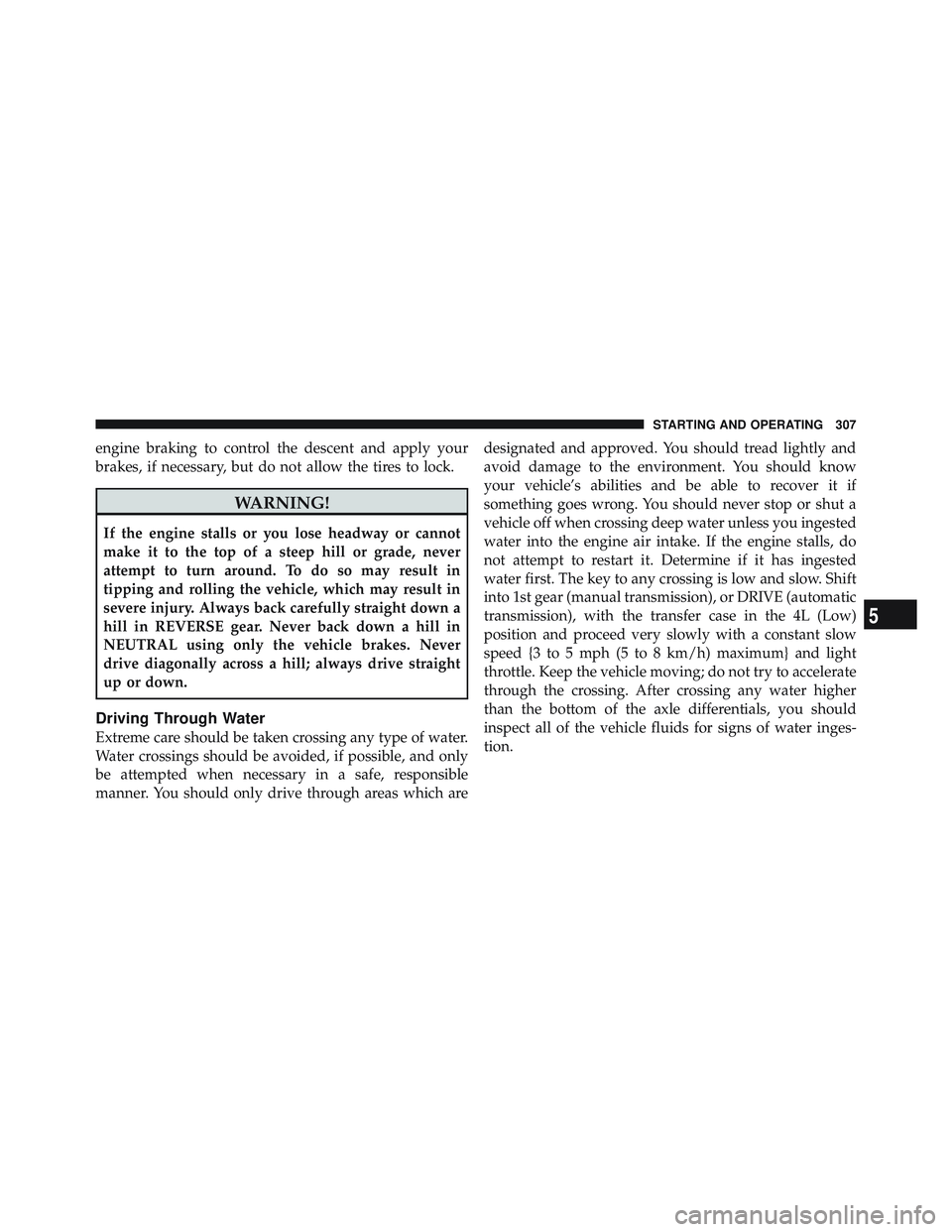 JEEP WRANGLER UNLIMITED 2009  Owners Manual 