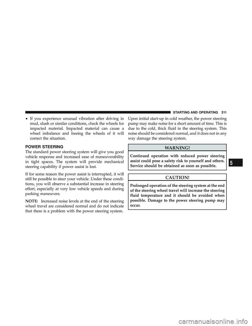 JEEP WRANGLER UNLIMITED 2009  Owners Manual 