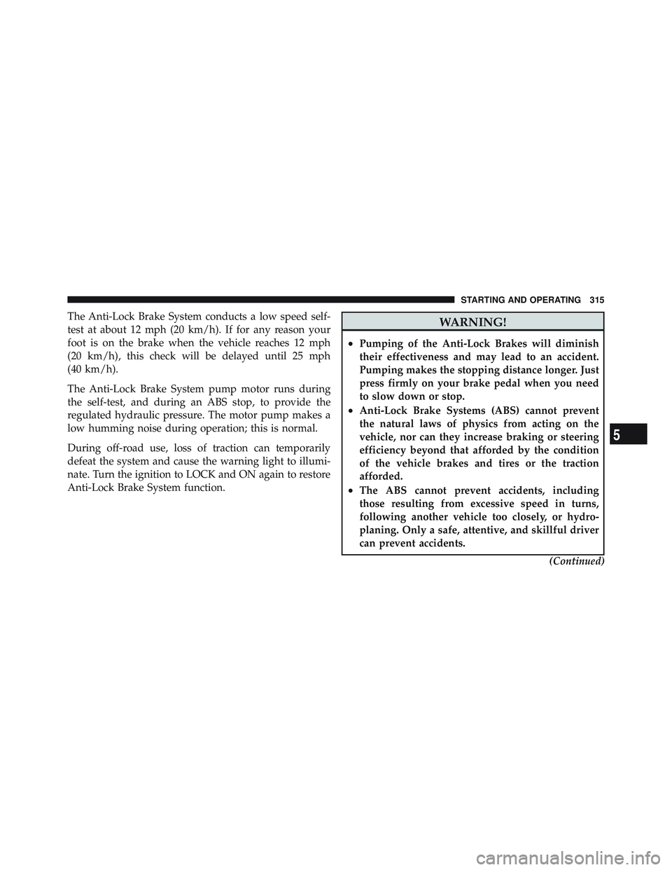 JEEP WRANGLER UNLIMITED 2009  Owners Manual 