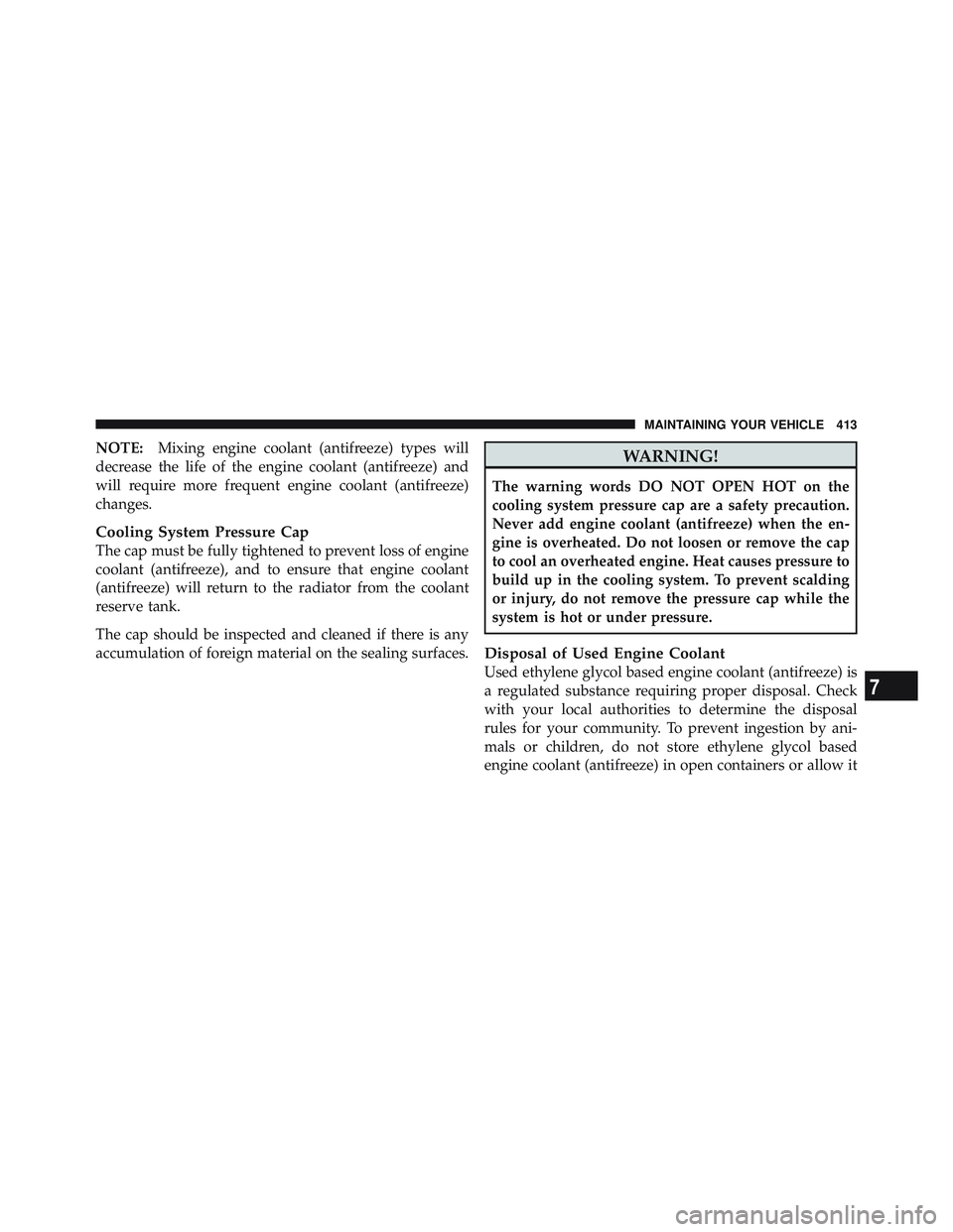 JEEP WRANGLER UNLIMITED 2009  Owners Manual 
