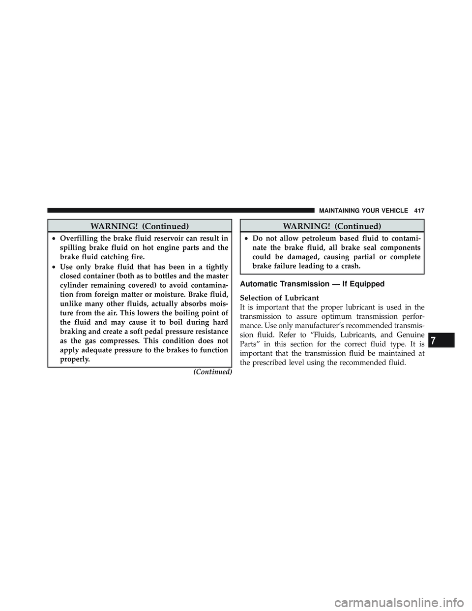 JEEP WRANGLER UNLIMITED 2009  Owners Manual 