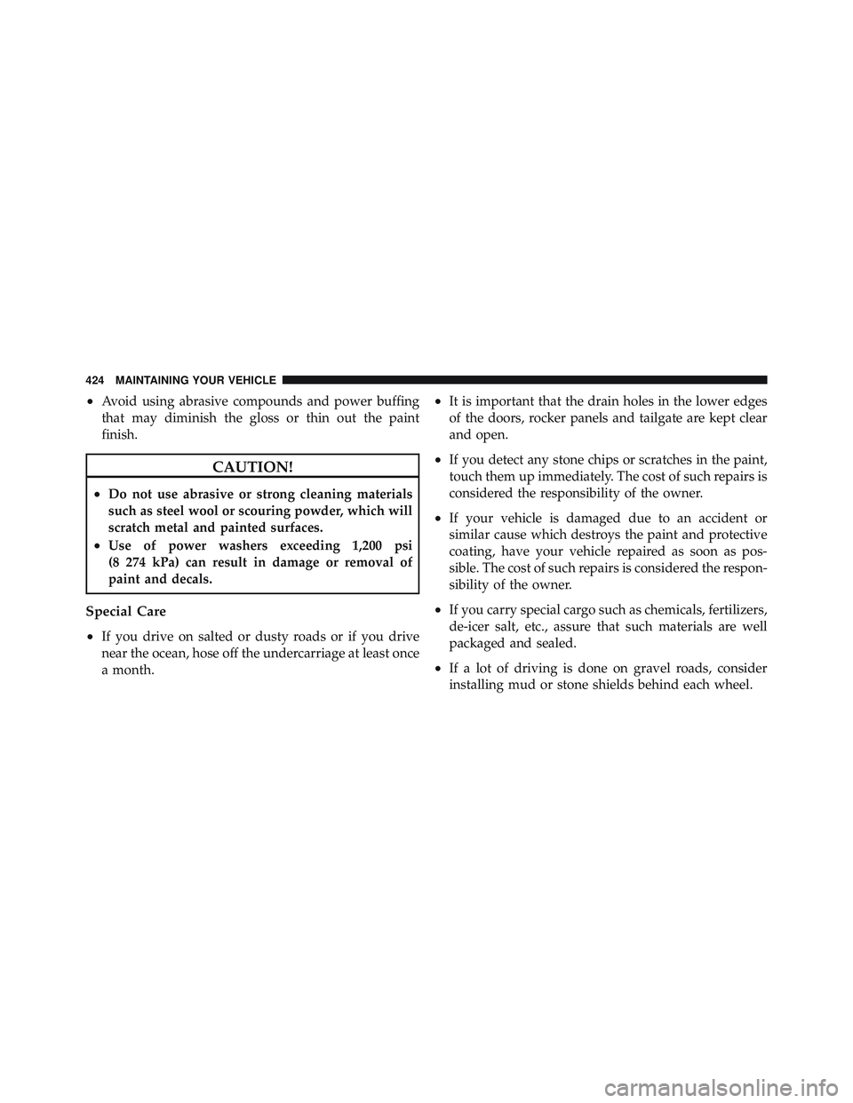 JEEP WRANGLER UNLIMITED 2009  Owners Manual 