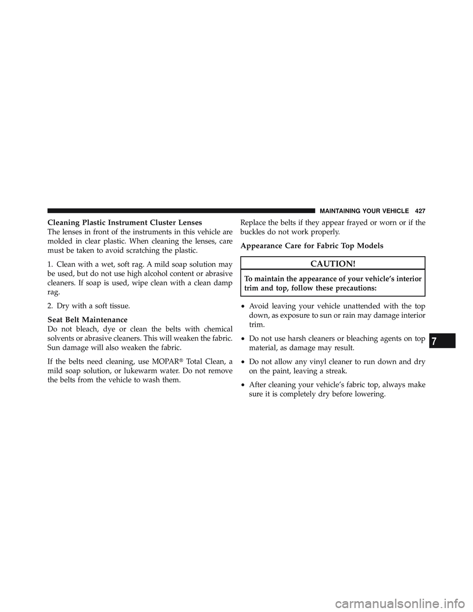 JEEP WRANGLER UNLIMITED 2009  Owners Manual 