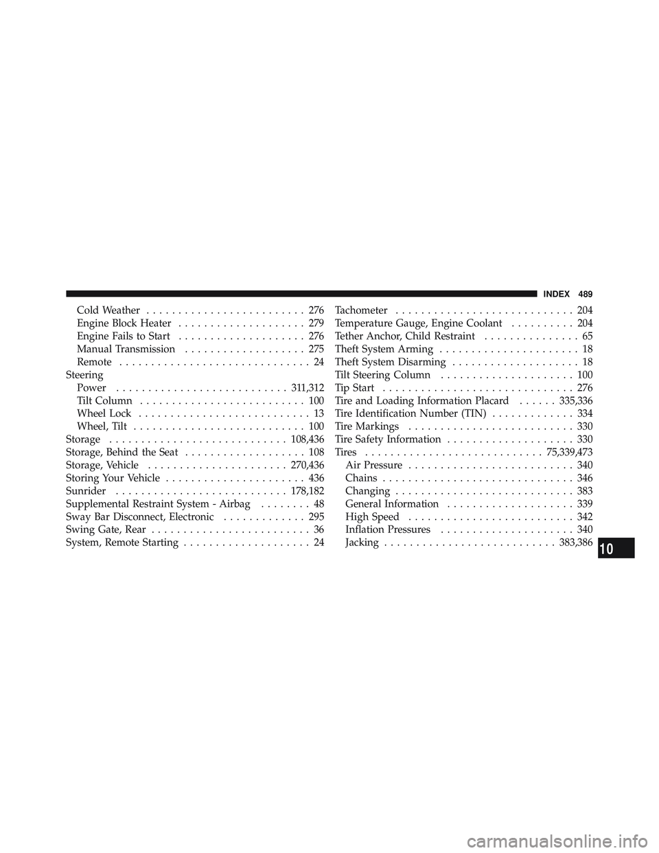 JEEP WRANGLER UNLIMITED 2009  Owners Manual 