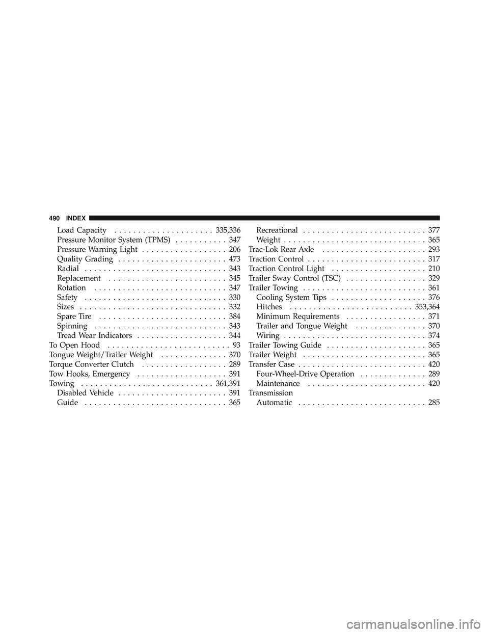 JEEP WRANGLER UNLIMITED 2009  Owners Manual 