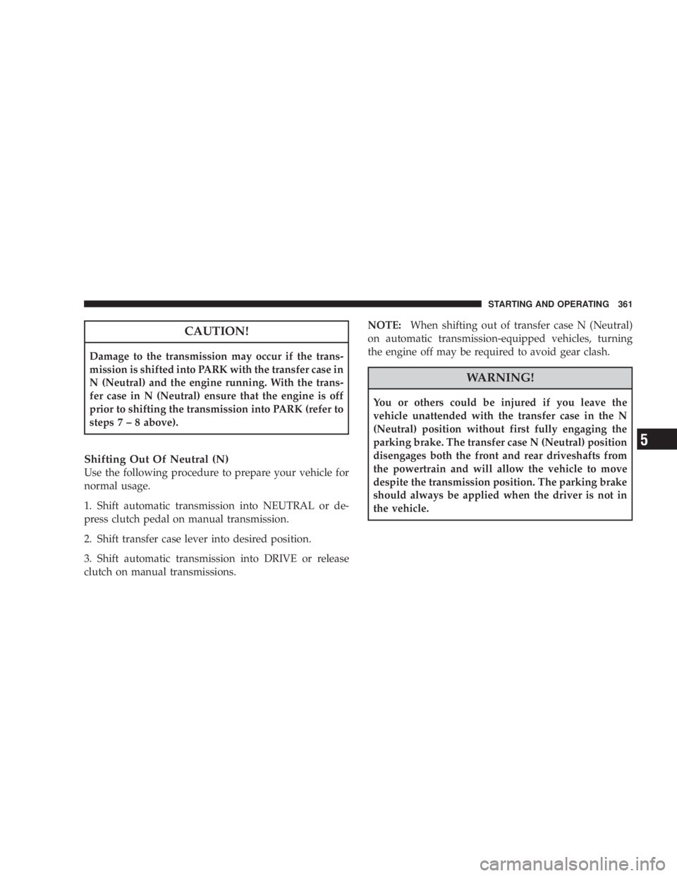 JEEP WRANGLER UNLIMITED 2008 Owners Manual 5 JEEP WRANGLER UNLIMITED 2008 Owners Manual 5