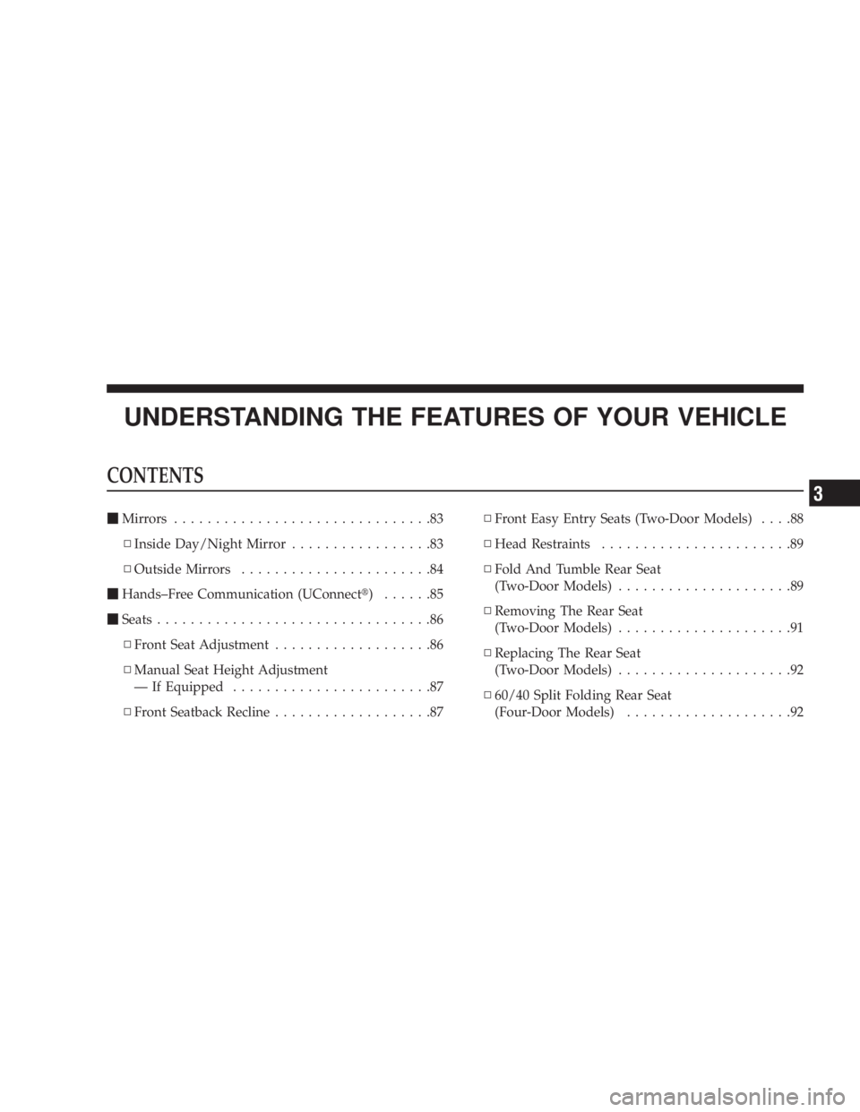 JEEP WRANGLER UNLIMITED 2008 Manual PDF 3 