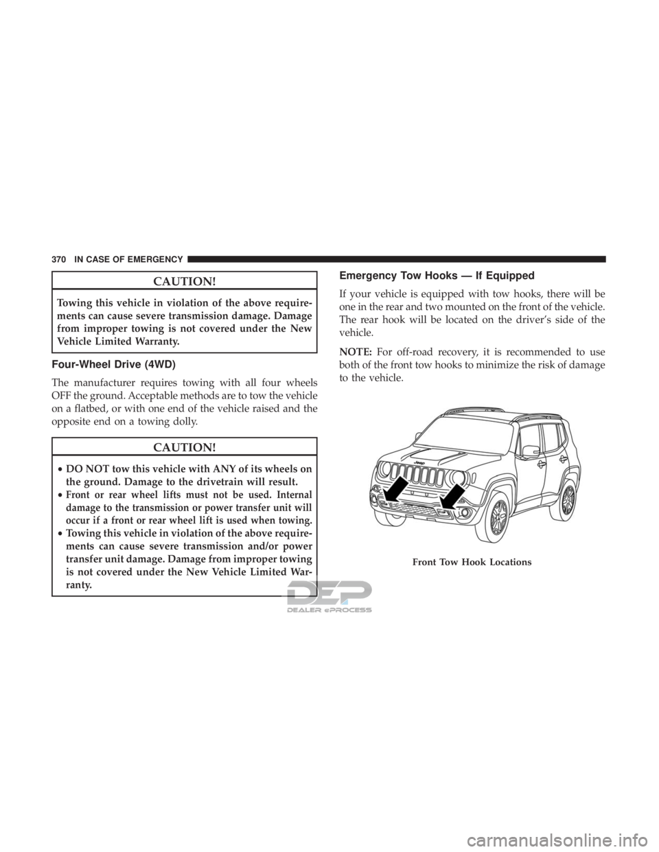 JEEP RENEGADE LATITUDE 2017  Owners Manual 