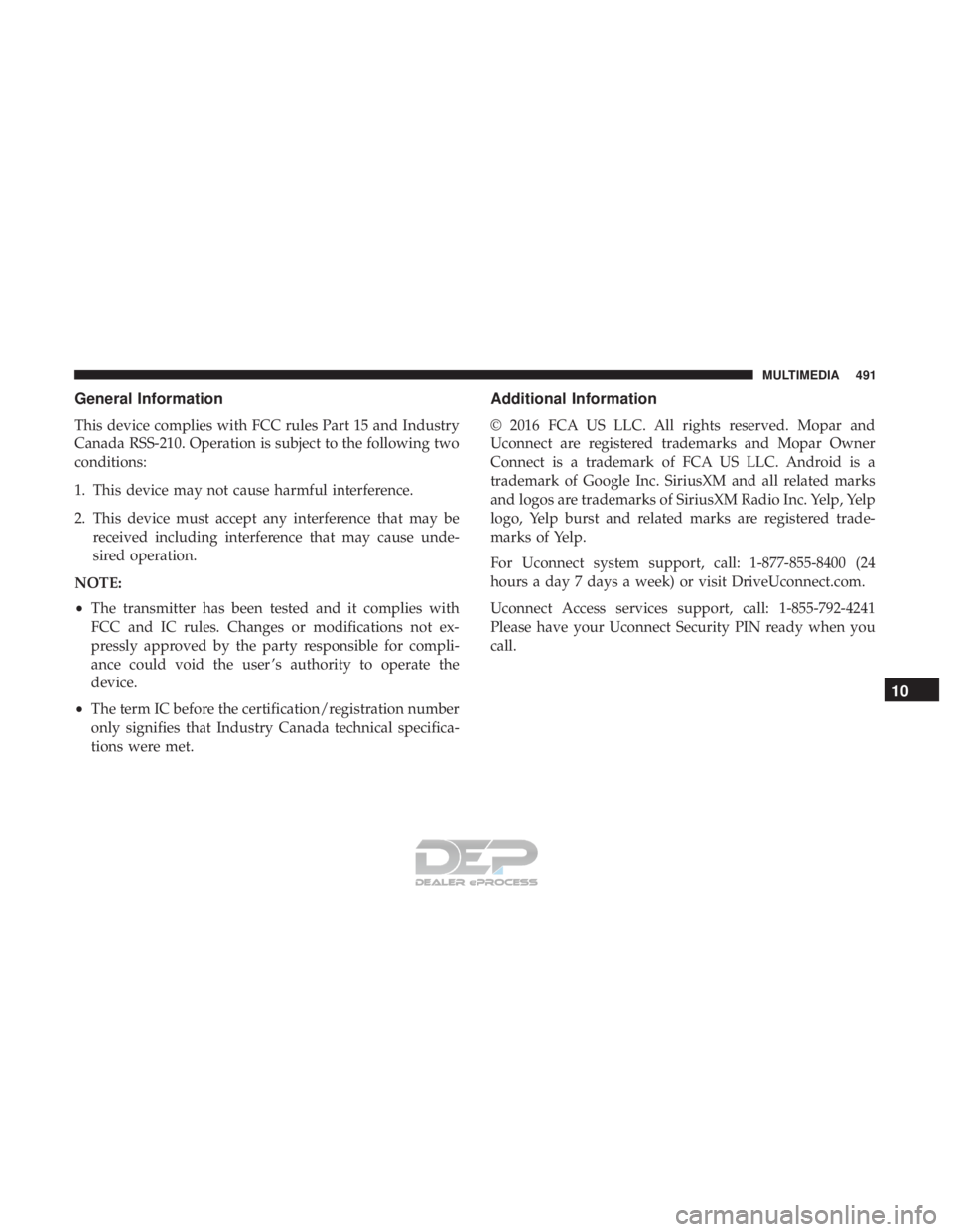 JEEP RENEGADE LATITUDE 2017  Owners Manual 