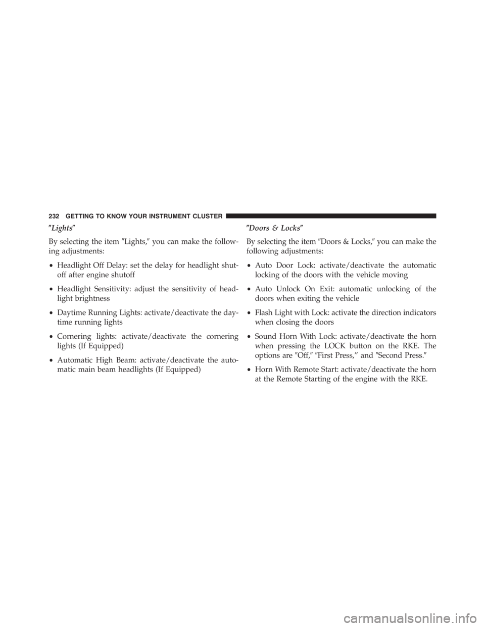 JEEP RENEGADE TRAILHAWK 2016 Owners Manual JEEP RENEGADE TRAILHAWK 2016 Owners Manual