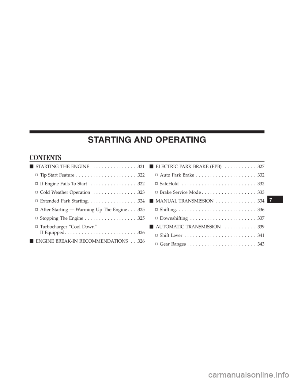 JEEP RENEGADE TRAILHAWK 2016 Owners Manual JEEP RENEGADE TRAILHAWK 2016 Owners Manual
