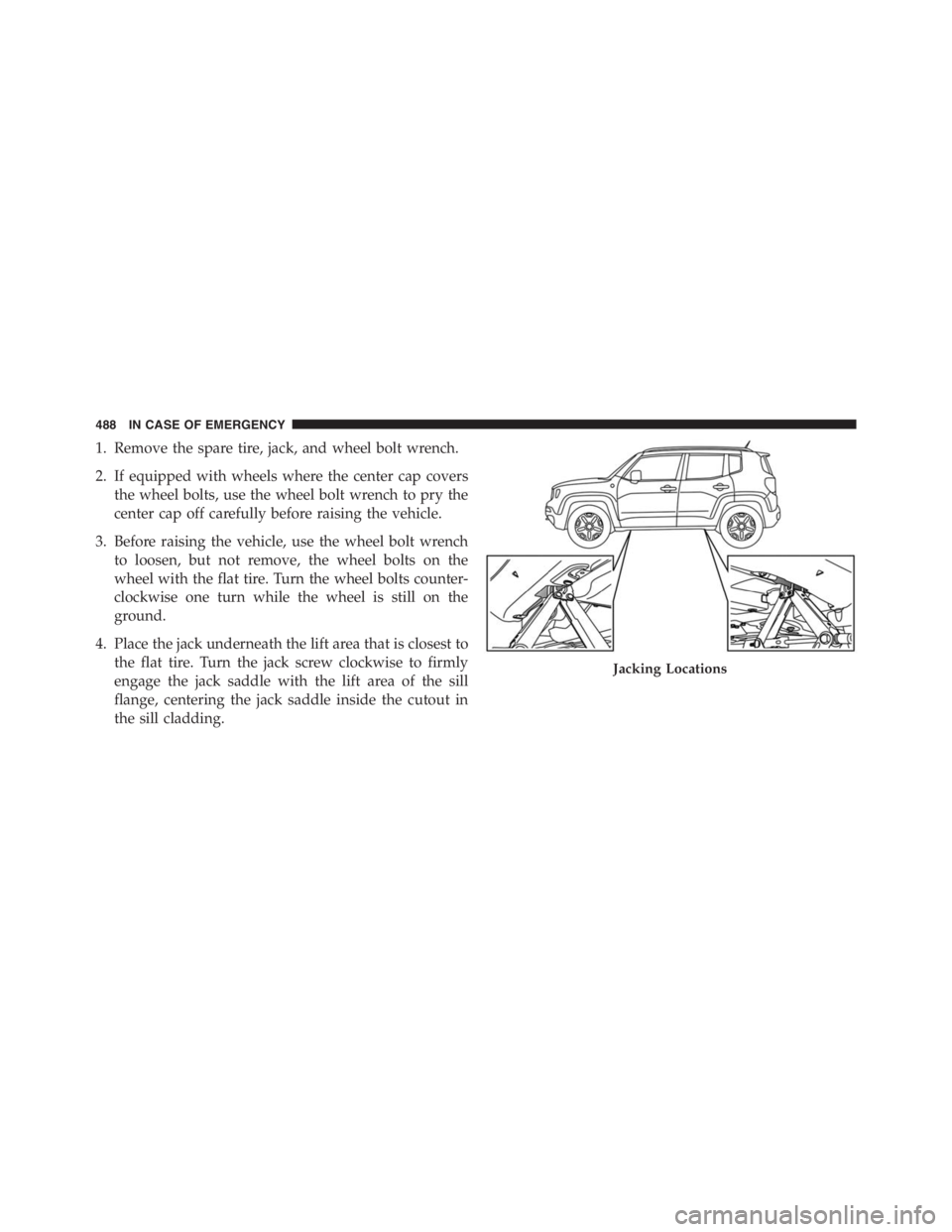 JEEP RENEGADE TRAILHAWK 2016 Owners Manual JEEP RENEGADE TRAILHAWK 2016 Owners Manual