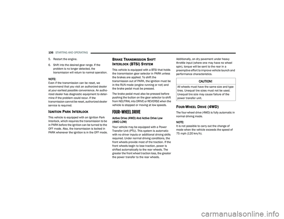 JEEP RENEGADE 2022  Owners Manual 