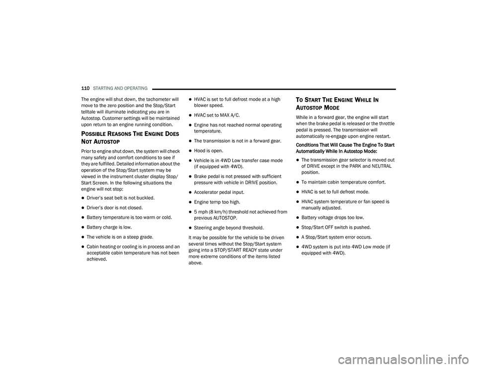 JEEP RENEGADE 2022  Owners Manual 