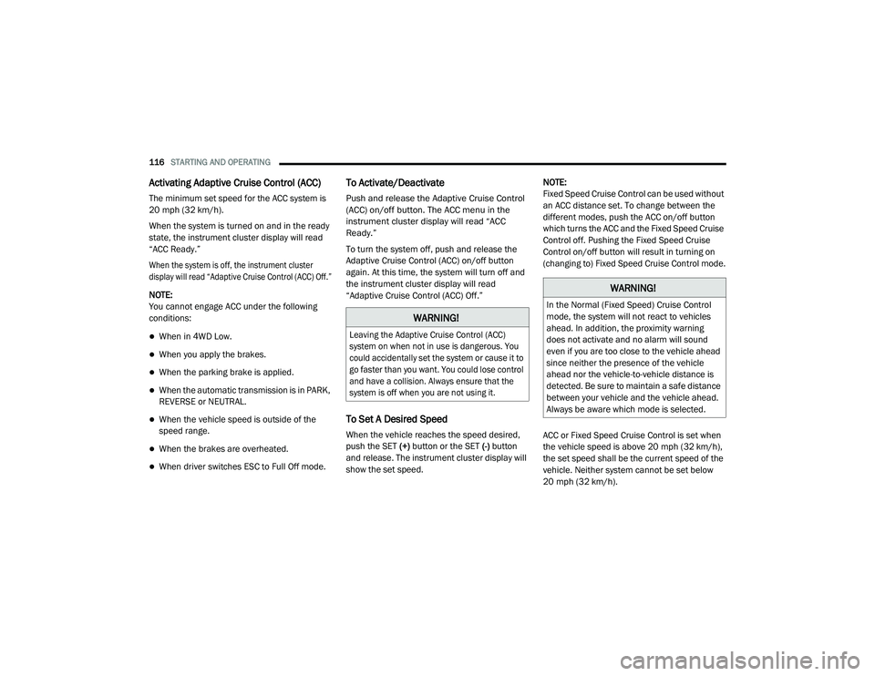 JEEP RENEGADE 2022  Owners Manual �:�$�5N�,N�*�

�/ea�Y�L�Qg t�Ke �$�Ga�St�L�Ye C�U�X�L�Ve Co�Qt�Uo�O ��$CC�\f� 
�V�\�Vte�P o�Q �Z�Ke�Q �Qot �L�Q �X�Ve �L�V �Ga�Qge�Uo�X�V. �<o�X 
�Fo�X�O�G a�F�F�L�Ge�Qta�O�O�\ �Vet t�Ke �V�\�Vte�P 