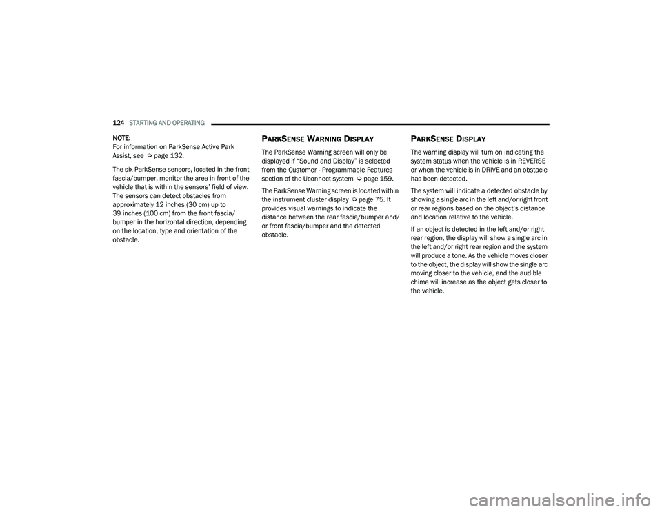 JEEP RENEGADE 2022  Owners Manual 