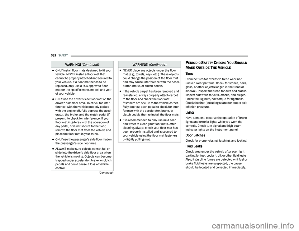 JEEP RENEGADE 2022  Owners Manual �:�$�5N�,N�*� (Continuedyf�:AR�1�,�1�*� (Continuedyf 