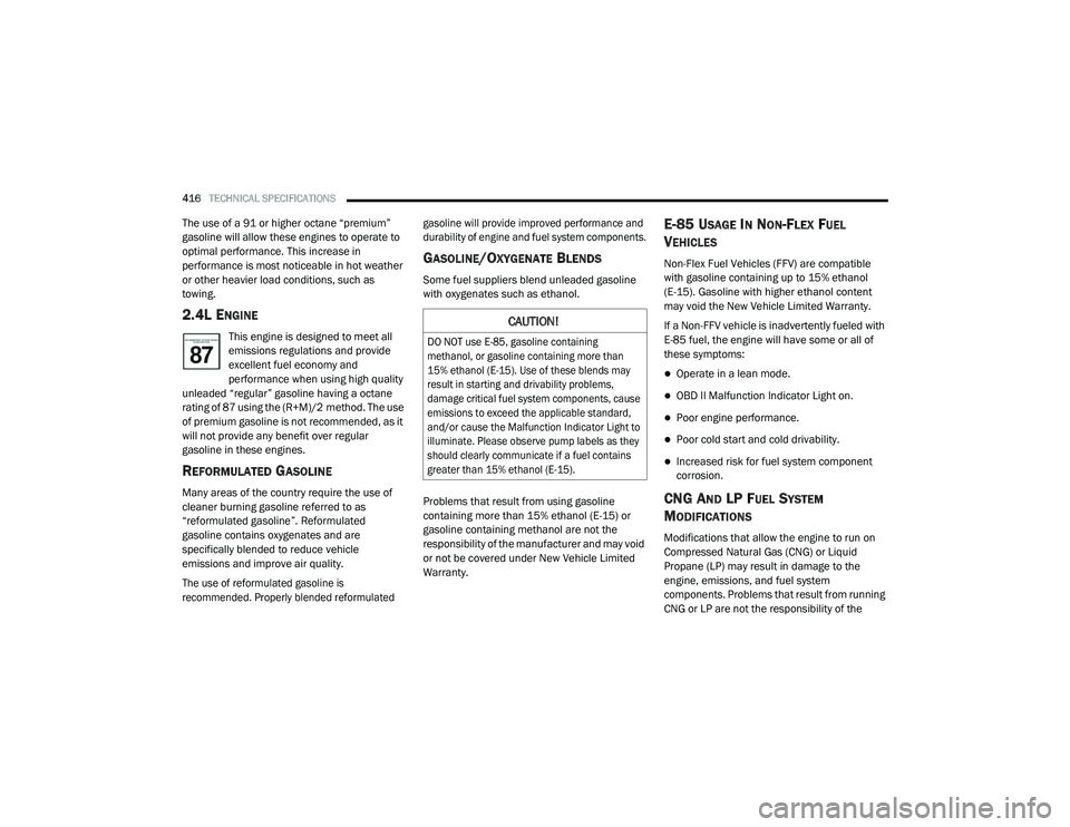 JEEP RENEGADE 2022  Owners Manual C�$U�7�,ON�

�O NO�7 �X�Ve E�85� ga�Vo�O�L�Qe �Fo�Qta�L�Q�L�Qg 
�Pet�Ka�Qo�O� o�U ga�Vo�O�L�Qe �Fo�Qta�L�Q�L�Qg �Po�Ue t�Ka�Q 
15�\b��H�W�K�D�Q�R�O���(����\f. U�Ve o�I t�Ke�Ve b�Oe�Q�G�V �P