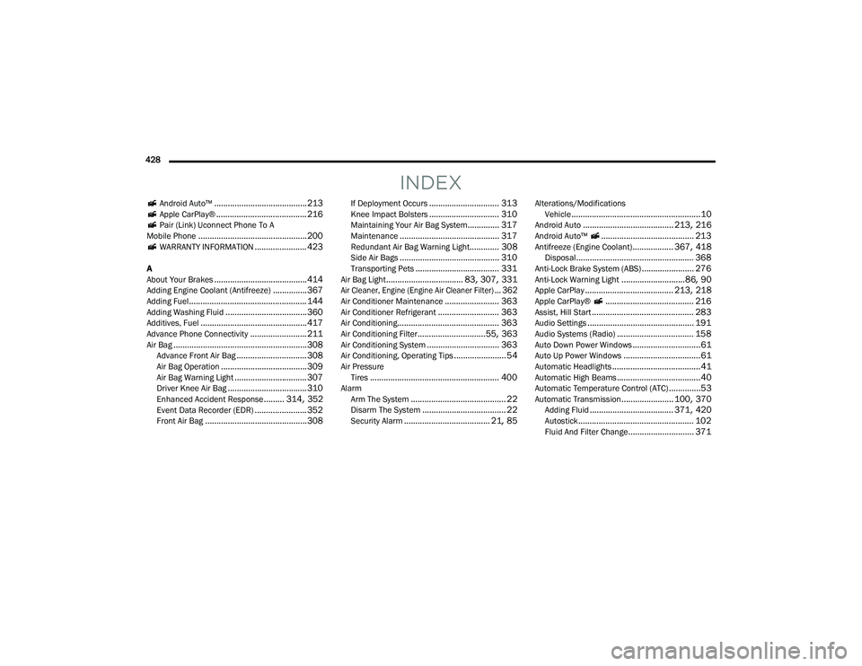 JEEP RENEGADE 2022  Owners Manual 