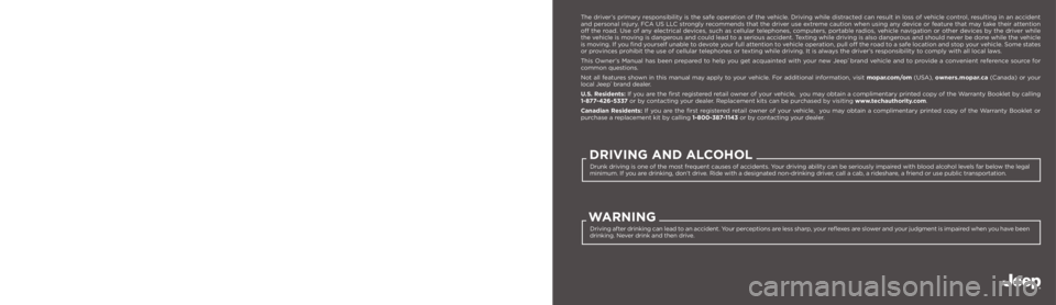 JEEP GLADIATOR 2023  Owners Manual  WARNING:  Oper ating, servicing and maintaining a passenger vehicle or off-highway 
motor vehicle can expose you to chemicals including engine exhaust, carbon monoxide,   
phthalates, and lead, which