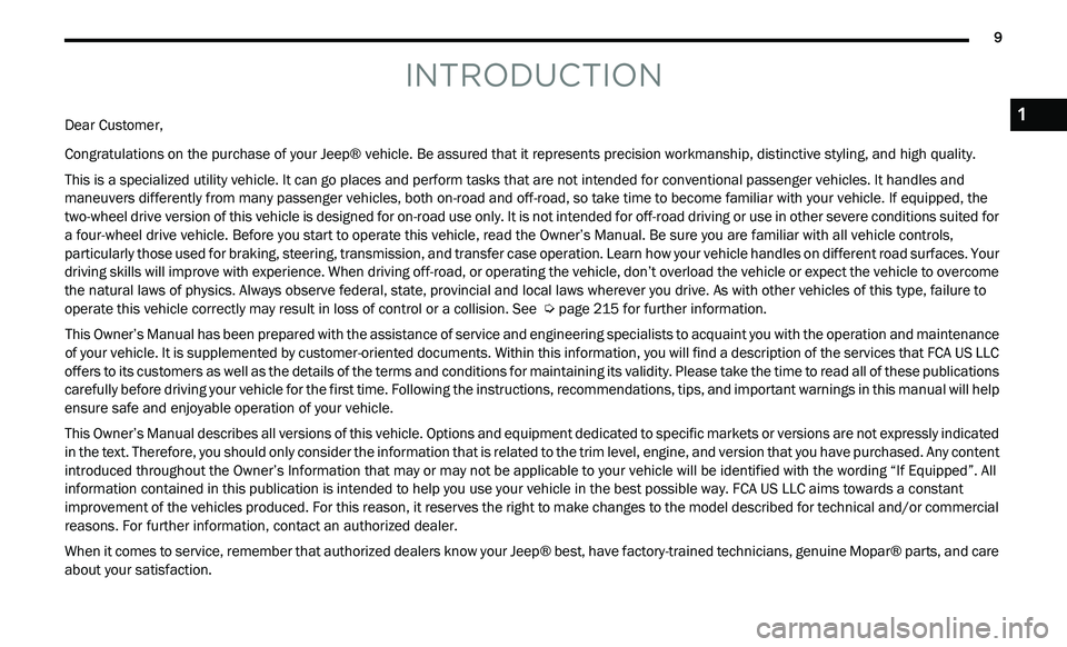 JEEP GLADIATOR 2022 User Guide 1 