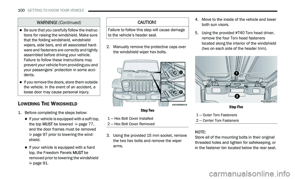 JEEP GLADIATOR 2022  Owners Manual �:�$�5�1�,�1�*� (Continuedyf
� �