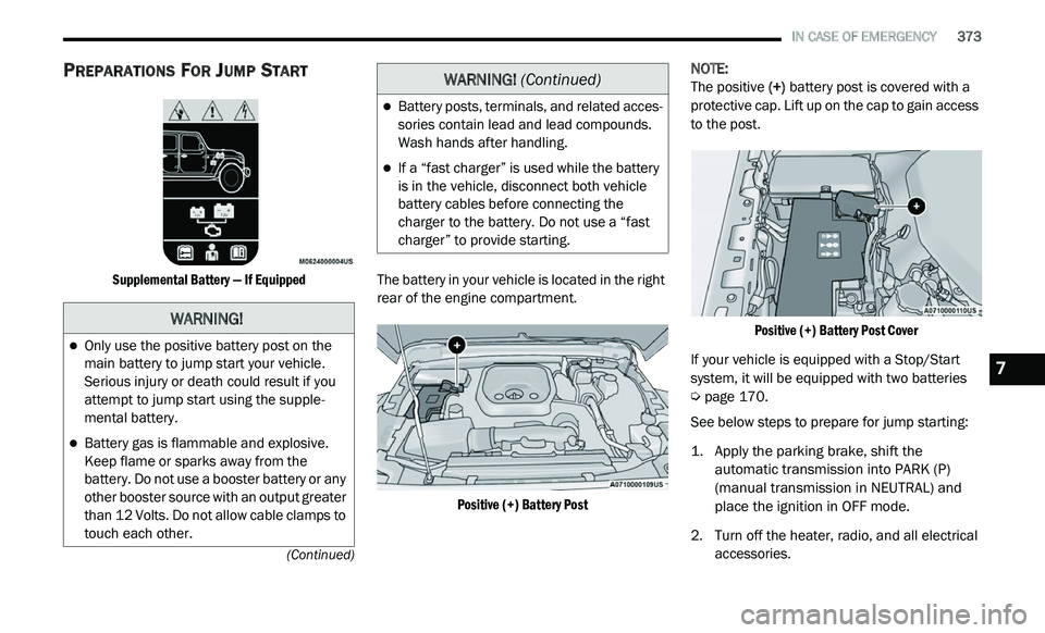 JEEP GLADIATOR 2022  Owners Manual �:�$�5�1�,�1�*�
�:�$�5�1�,�1�*� (Continuedyf
7 