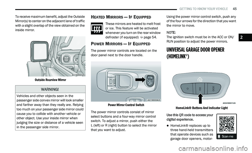JEEP GLADIATOR 2022 Owners Manual WARNING!
2 JEEP GLADIATOR 2022 Owners Manual WARNING!
2