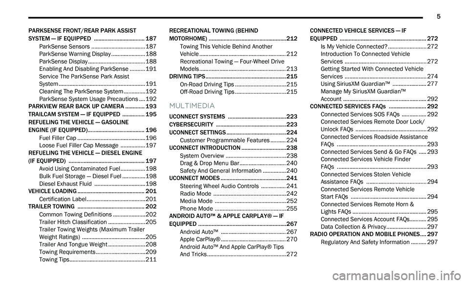 JEEP GLADIATOR 2022  Owners Manual 