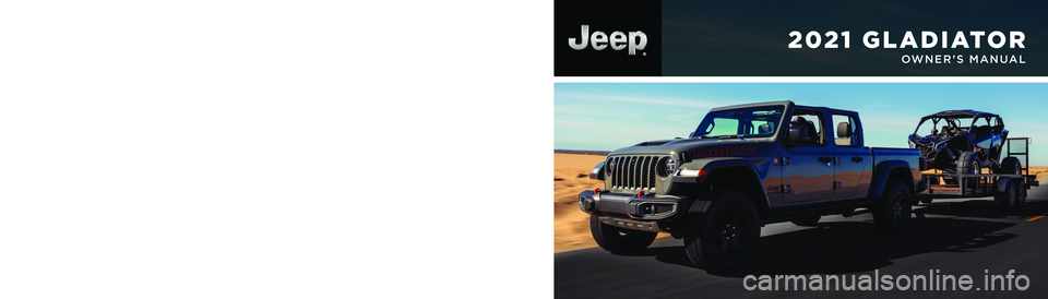 JEEP GLADIATOR 2021  Owners Manual 