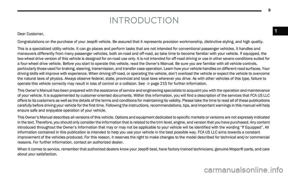 JEEP GLADIATOR 2021 User Guide 1 