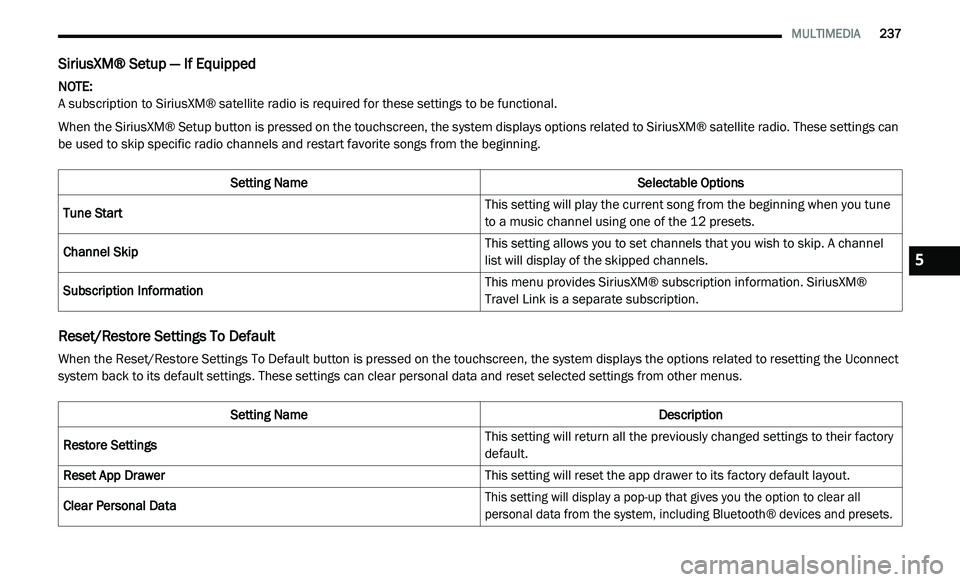 JEEP GLADIATOR 2021  Owners Manual �6�H�W�W�L�Q�J��1�D�P�H

5 
