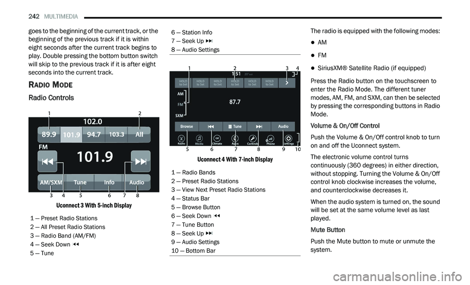 JEEP GLADIATOR 2021  Owners Manual ���³��6�W�D�W�L�R�Q��,�Q�I�R 