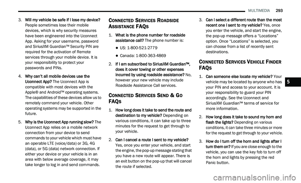 JEEP GLADIATOR 2021  Owners Manual 5 